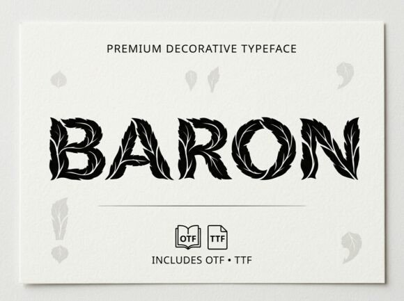 Baron: A Bold Statement in Typography