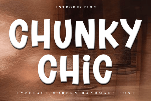 Chunky Chic: A Festive Typeface with Whimsical Charm