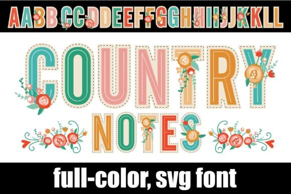 Country Notes: A Tactile Display Typeface for Heartfelt Branding