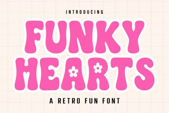 Funky Hearts: A Bold, Playful Font for Creative Projects