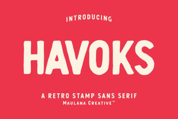 Havoks: A Bold, Retro-Style Sans Serif Font