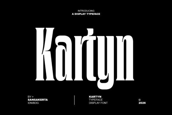 Kartyn: A Gothic Cinematic Display Font for Dramatic Design