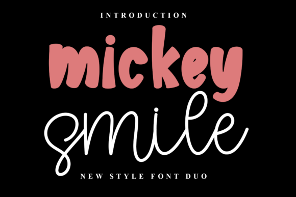 Mickey Smile: A Festive Typeface for Holiday Designs