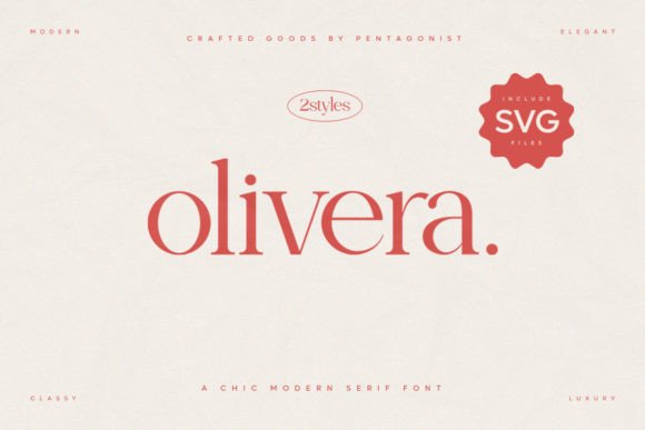 Olivera: A Sophisticated Serif for Elegant Design