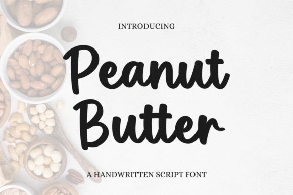 Peanut Butter: A Handwritten Font for Elegant Design