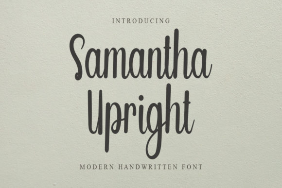 Samantha Upright: A Versatile Handwritten Font for Modern Design
