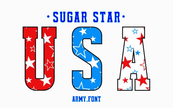 Sugar Star: A Unique Pattern Font for Modern Design