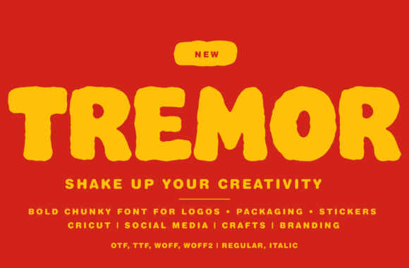 Tremor: A Bold, Playful Font for Eye-Catching Designs