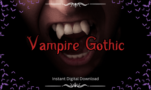 Vampire Gothic: A Dark and Dramatic Typeface for Horror Enthusiasts