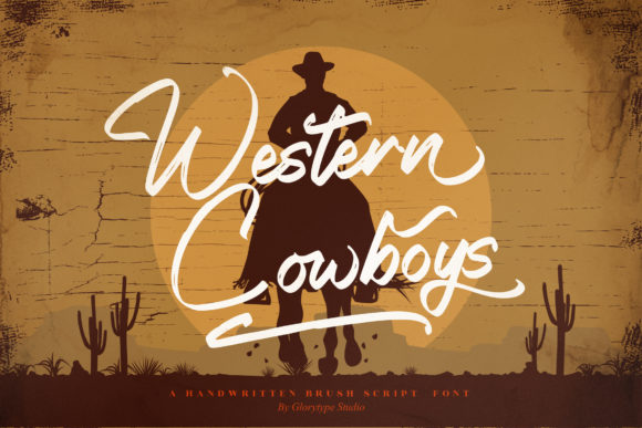 Western Cowboys Font: Elegant Handwritten Style